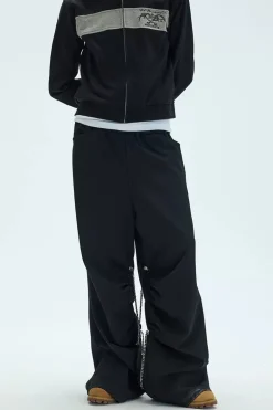 Adjustable Chain Straight Leg Trousers