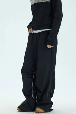 Adjustable Chain Straight Leg Trousers