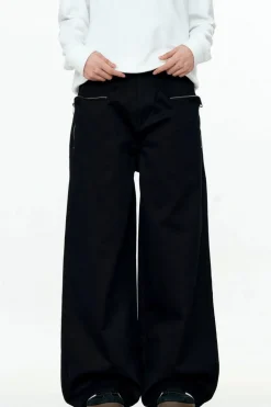 Adjustable Straight-Leg Cargo Pants