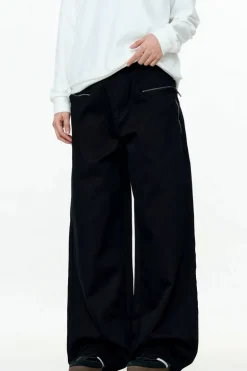 Adjustable Straight-Leg Cargo Pants