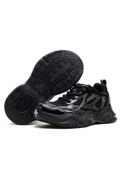 All Black Breathable Dad Sneakers