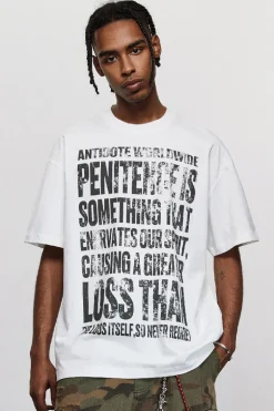 Allover Letter Print T-Shirt