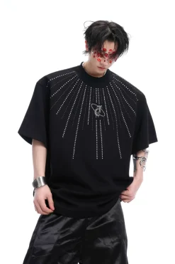 Allover Rhinestone Graphic Tee