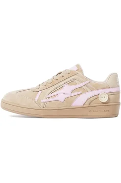 Almond Retro Trainer Sneakers