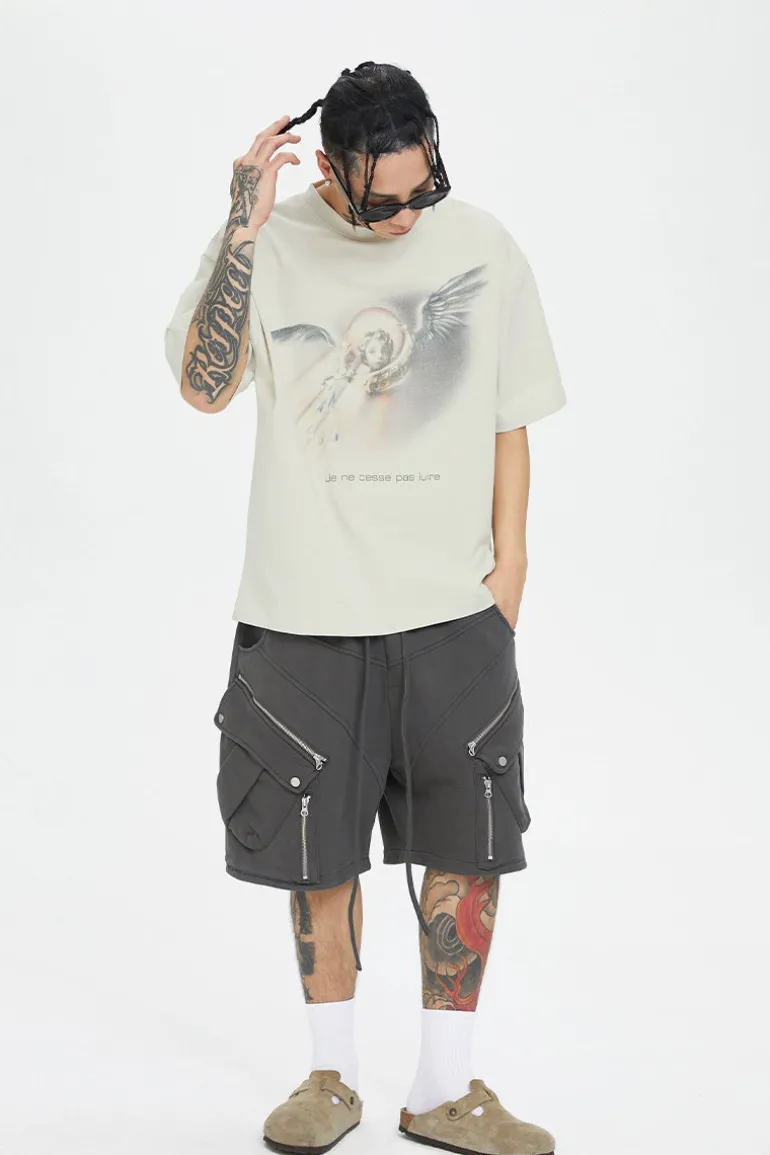 Angel Print Vintage Tee