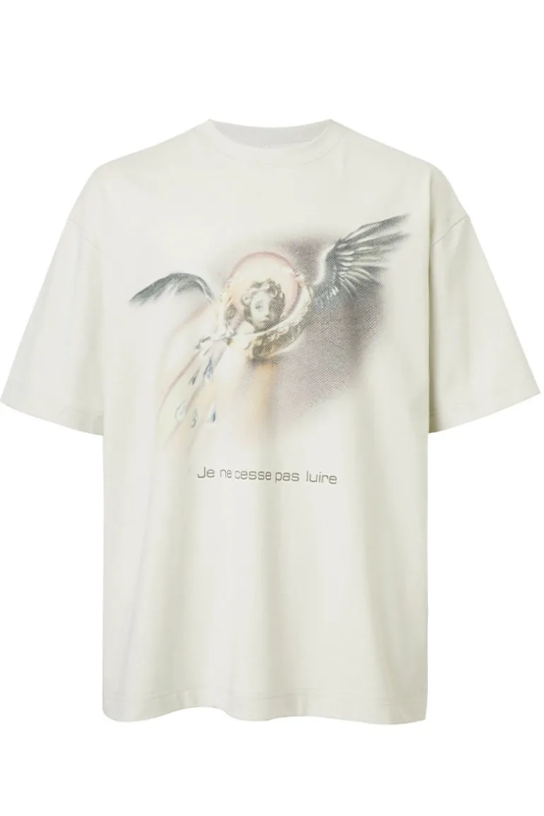 Angel Print Vintage Tee