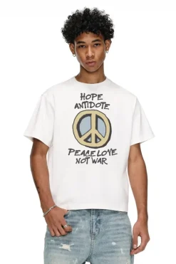 Anti-War Graphic Print T-Shirt