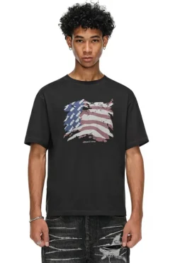 Anti-War Missile Print T-Shirt