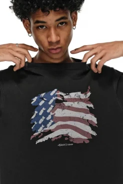 Anti-War Missile Print T-Shirt