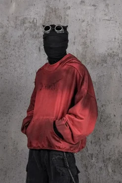 Ashen Ember Distressed Hoodie
