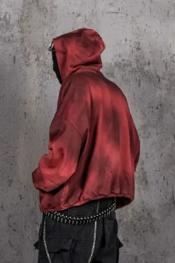 Ashen Ember Distressed Hoodie