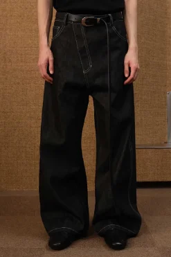 Asym Zip Flare Jeans