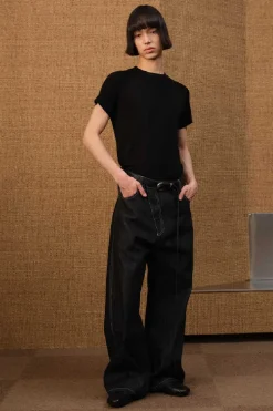Asym Zip Flare Jeans