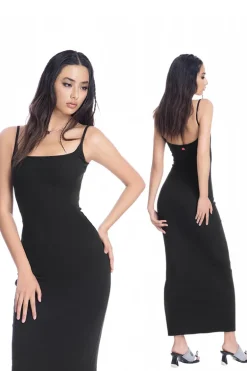 Backless Slim Fit Maxi Dress