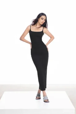 Backless Slim Fit Maxi Dress