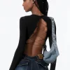 Backless Tie Baby Tee