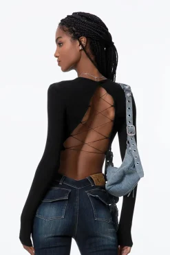 Backless Tie Baby Tee