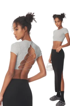 Backless Tie Baby Tee