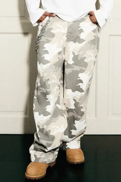 Baggy Camo Stacked Pants