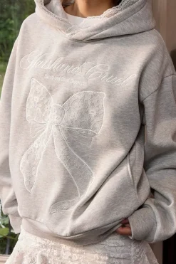 Ballet Lace Bowknot Hoodie