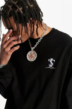 Basic Embroidered Logo Long Sleeve