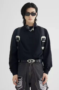 Basic Loose Fit Long Sleeve T-Shirt