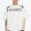 Basic Slogan Print Couple Tee