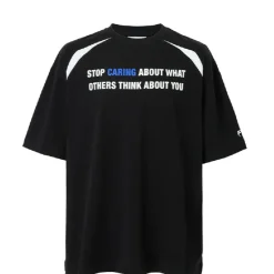 Basic Slogan Print Couple Tee