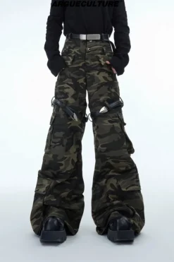 Belted Camo Vintage Cargo Pants