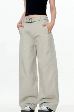 Belted Workwear Trousers
