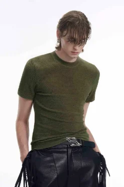 Black Slim Fit Stretch T-Shirt