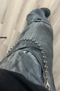 Black Vine Gemstone Pant Chain