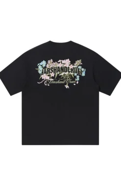 Blooming Flowers Embroidered Tee