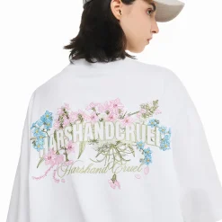 Blooming Flowers Embroidered Tee