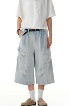 Blue Multi Pocket Jorts
