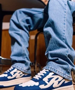 Blue Retro Sneakers