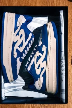 Blue Retro Sneakers