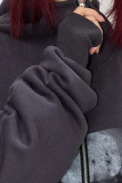 Blurry Portrait Zip Hoodie