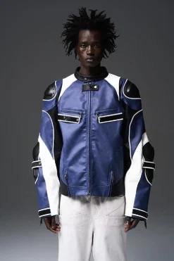 BNP x Black8 PU Leather Moto Jacket
