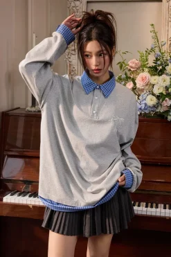 Bowtie Layered L/S Tee
