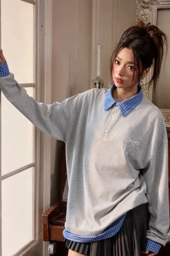 Bowtie Layered L/S Tee