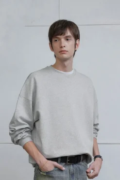Boxy Ribbed Vintage Sweatshirt