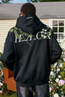 Brenches Embroidered Oversized Hoodie