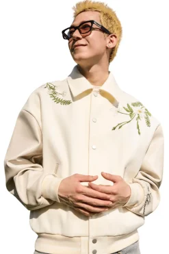 Brenches Embroidered Varsity Jacket
