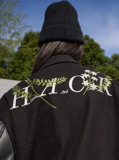 Brenches Embroidered Varsity Jacket