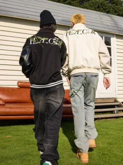 Brenches Embroidered Varsity Jacket