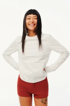Brushed Cotton Long Sleeve Tee