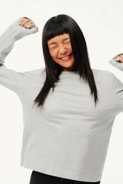Brushed Cotton Long Sleeve Tee