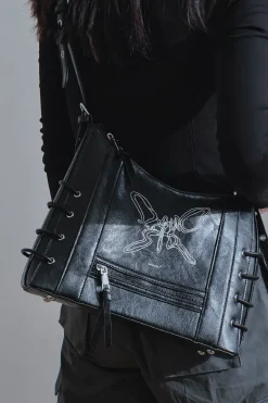 Butterfly Y2K Large Shoulder Tote Bag