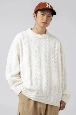 Cable-Knit Vintage Sweater